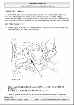 2003-2008 Honda Element manual Preview image 4