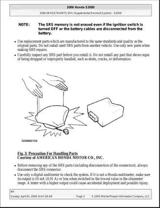 2000-2008 Honda S2000 repair manual Preview image 3