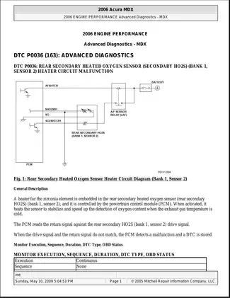 2003-2006 Acura MDX repair manual Preview image 1