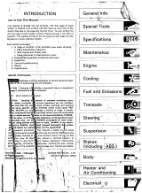 Acura Integra 1990–1993 GS, LS, RS, and GS-R Service Manual (P/N/ 61SK703) – preview page 2
