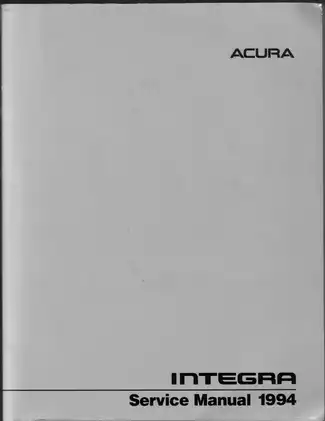 1994-1997 Acura Integra repair manual Preview image 2