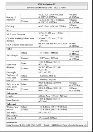 2006-2008 Kia Optima repair manual Preview image 2