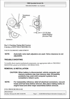 2000-2005 Hyundai Accent service manual Preview image 3
