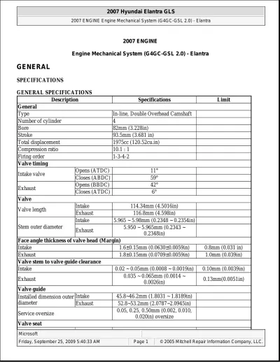 Preview: 2007–2008 Hyundai Elantra Factory Service Manual (P/N A2HSE-U65A1)