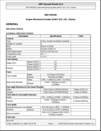 2007-2008 Hyundai Elantra repair manual Preview image 1