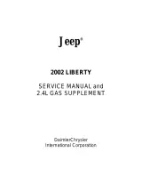 2002 Jeep Liberty Service Manual and 2.4L Gas Supplement (P/N 81-370-02060) – preview page 1