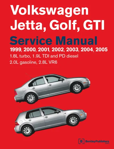 1999–2005 Volkswagen Jetta, Golf, GTI Service Manual (P/N LPV 800 120)