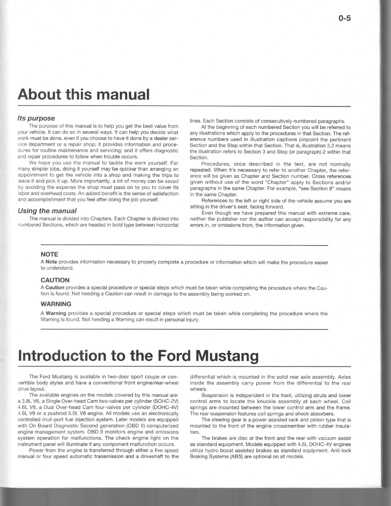 1994-1999 Ford Mustang repair manual Preview image 3