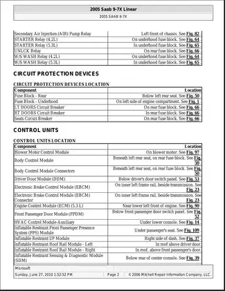 2005-2007 Saab 9-7X repair manual Preview image 2