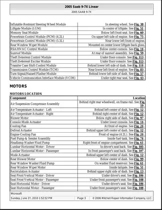 2005-2007 Saab 9-7X repair manual Preview image 3
