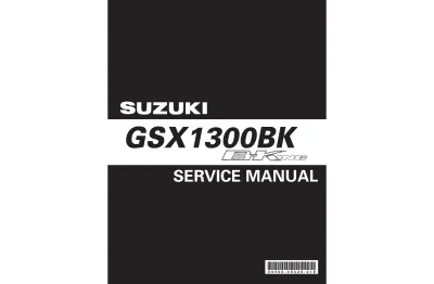 Preview: 2008–2009 Suzuki GSX1300BK, B-King Service Manual (P/N 99500-39320-01E)