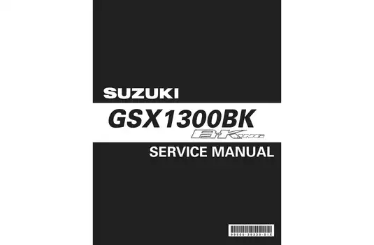 2008-2009 Suzuki GSX1300BK, B-King service manual Preview image 1
