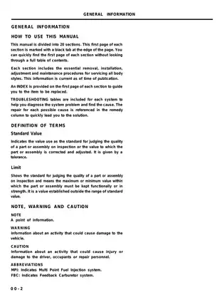 1989-1994 Hyundai Excel shop manual Preview image 3