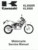 1993–1996 Kawasaki KLX650R, KLX650 Factory Service Manual (PN 99924-1162-03) – preview page 1