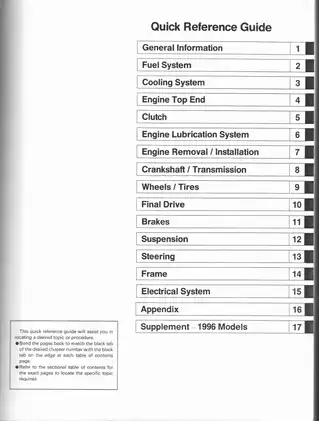 1993-1996 Kawasaki KLX650R, KLX650 service manual Preview image 2
