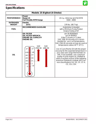 Mercury 25 hp BigFoot outboard motor repair manual Preview image 2