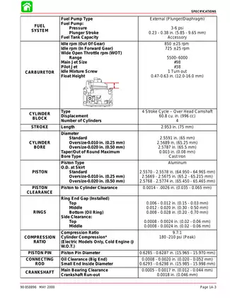 Mercury 2001-2010 Mercury Mariner 50hp, 60hp outboard motor service manual manual preview page 3 - thumbnail