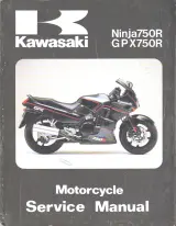 1987 Kawasaki Ninja 750R / GPX750R Service Manual (P/N 99924-1079-01) – preview page 1