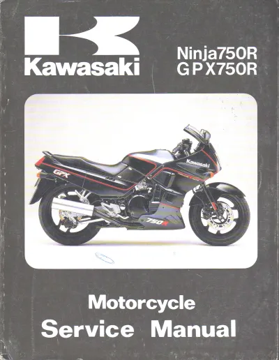 Preview: 1987 Kawasaki Ninja 750R / GPX750R Service Manual (P/N 99924-1079-01)