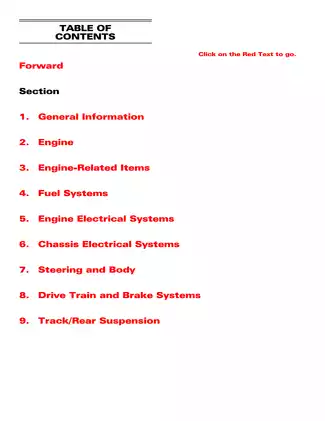 2006 Arctic Cat snowmobile repair manual download Preview image 1