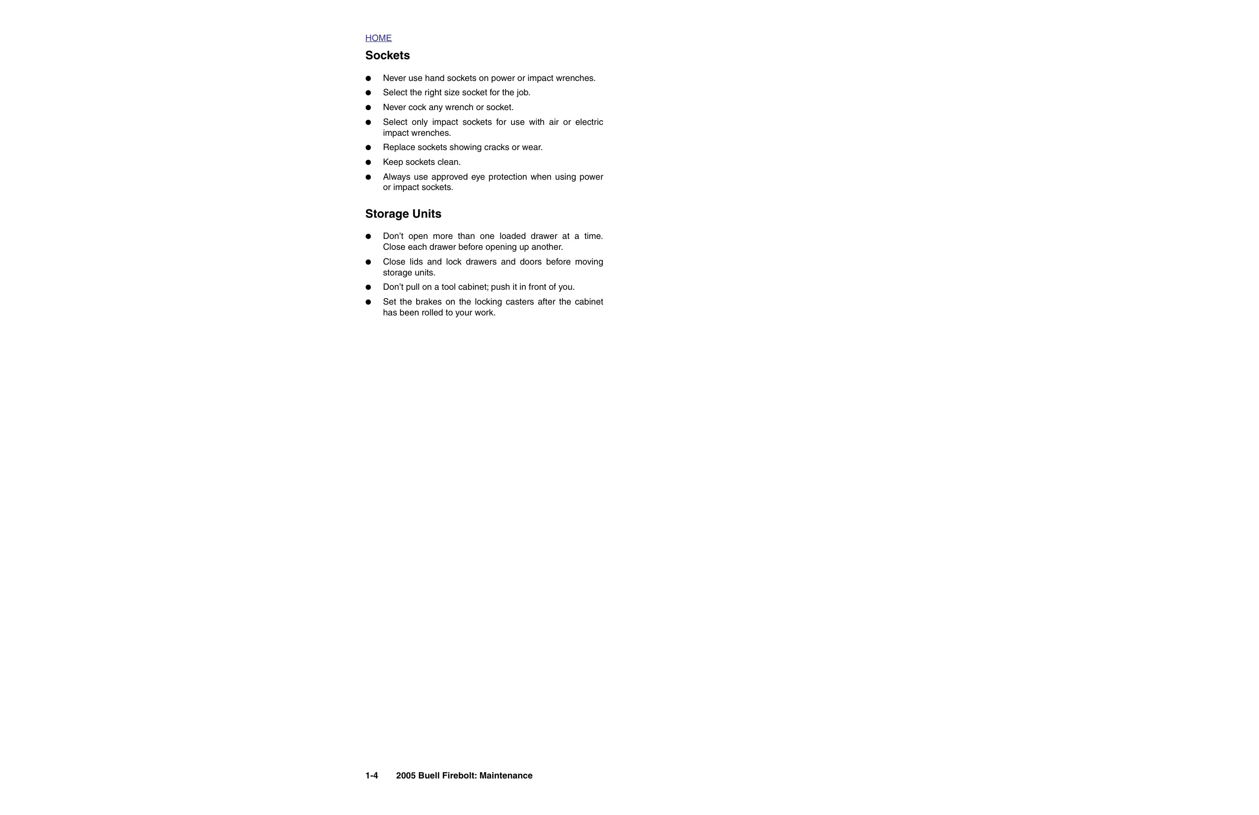 2005 Buell Firebolt XB9R, XB12R repair manual Preview image 4
