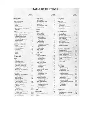 Harley Davidson 1973-1978 Harley-Davidson Electra-Super Glide FL, FLH, FX, FXE, FXS service manual manual preview page 4 - thumbnail