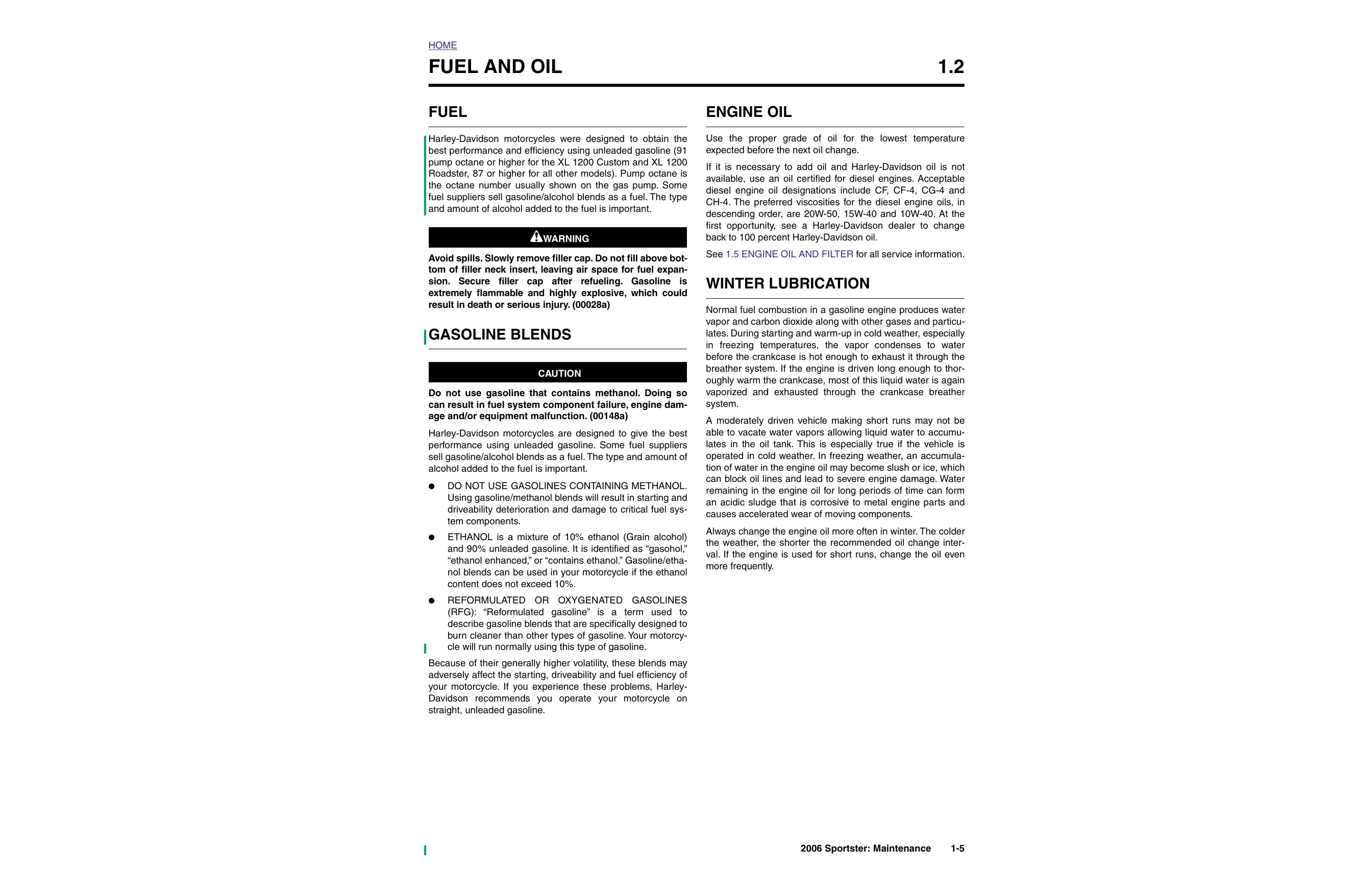 2006 Harley-Davidson Sportster XLH, XL-883, XL-1200 repair manual Preview image 5