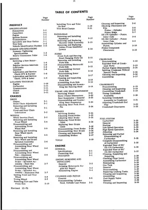 1974-1976 Harley-Davidson SX175, SX250, SS250, SX250 service manual Preview image 4