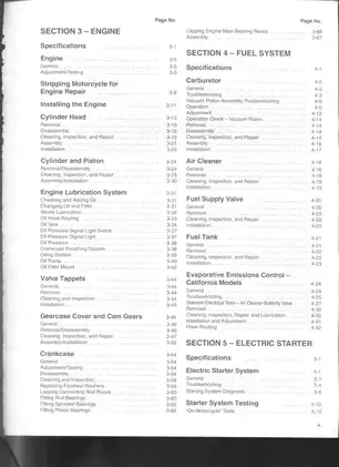 1998 Harley Davidson Sportster XLH883, XLH1200 service manual Preview image 5