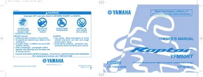 Preview: 2004–2008 Yamaha Raptor 50, YFM50RT Owner's Manual (P/N LIT-11616-17-13)