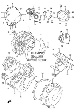 2001-2002 Suzuki GSX-R 1000 parts catalog Preview image 5