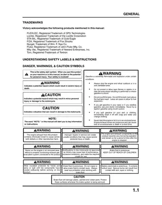 2002-2004 Victory Motorcycle Service Manual - Standard, Deluxe, Classic & Touring Cruiser Preview image 5