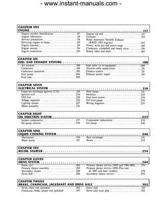 1985-1989 Bombardier Ski Doo Formula, MX, Plus, LT snowmobile manual Preview image 3