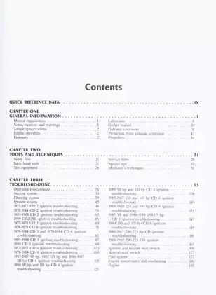 Johnson Evinrude manual: 48 hp - 235 hp outboard, 1973-1989 Preview image 4
