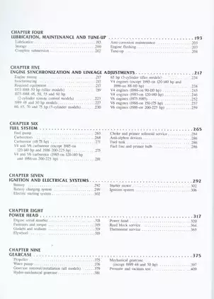 Johnson Evinrude manual: 48 hp - 235 hp outboard, 1973-1989 Preview image 5