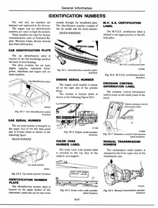 Datsun 280Z (1977) Service Manual | S30 Series Quick Reference Guide Preview image 5