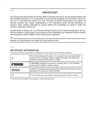 2009 Yamaha Raptor 90 YFM90 ATV service manual Preview image 2