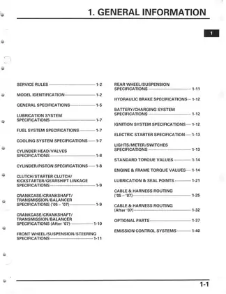 Honda CRF450X Service Manual (2005-2012) - Comprehensive Guide for Maintenance and Repairs Preview image 5