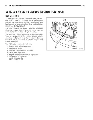 2006 Dodge RAM pickup truck manual Preview image 5