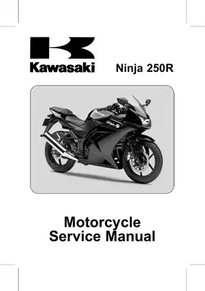 2008 Kawasaki Ninja 250R, EX250, EX250K8F service manual