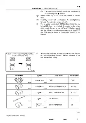 2000-2003 Toyota Tundra repair manual Preview image 5