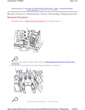 2007-2010 Pontiac G3 Wave shop manual Preview image 4