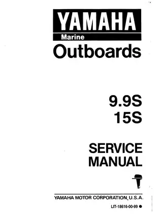 Yamaha Outboard Motor Service Manual - Models 9.9S and 15S Preview image 1