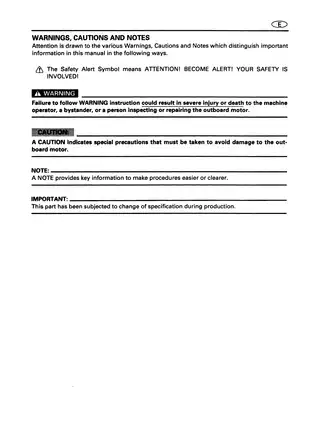 Yamaha Outboard Motor Service Manual - Models 9.9S and 15S Preview image 4