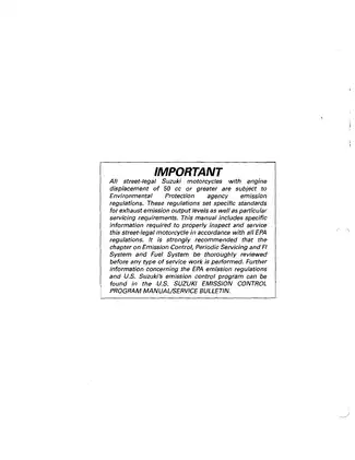 Comprehensive Suzuki Motorcycle Service Manual for Street-legal Models - Complete Guide Preview image 2