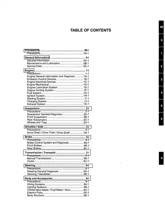 2008-2010 Suzuki GSX1300R Hayabusa service manual Preview image 3