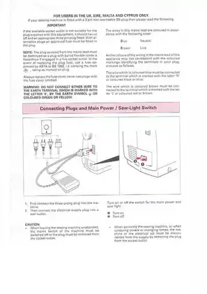 Brother VX-1100 sewing machine operation manual Preview image 3