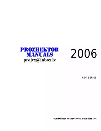 Bombardier Vehicle Repair Manual for 377, 552, 593 HO Engines