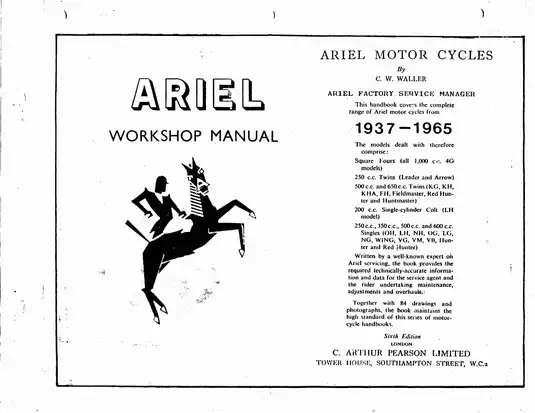 Ariel 1937-1965 all models workshop manual