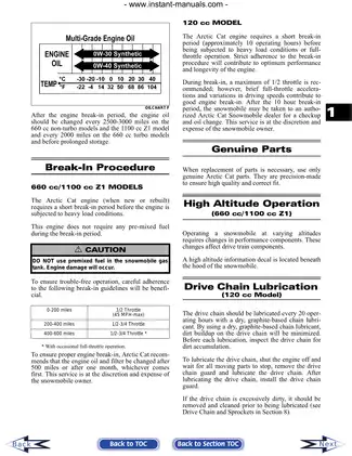 2007 Arctic Cat AC 120, Jaguar Z1, Bearcat Wide, Track Panther 660/T660 Touring, Panther 660 Trail, T660 Turbo Trail repair manual Preview image 5